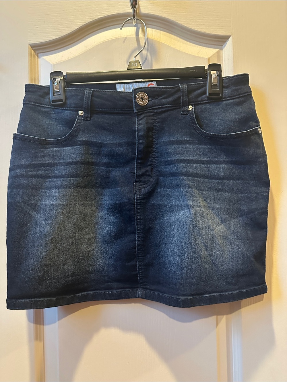 G by Guess Dark Indigo Denim Mini Skirt